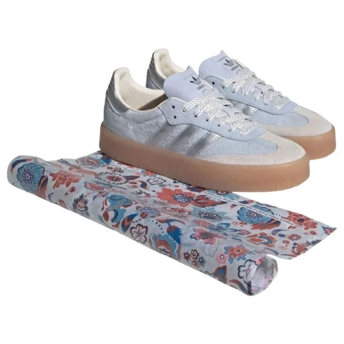 Adidas X Liberty London Handball Spezial „Crystal Sky Silver Metallic“